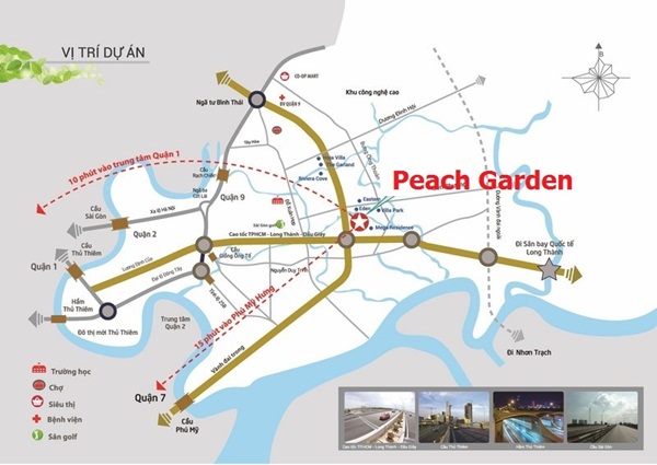 vi tri Peach Garden - Dự án Peach Garden – quận 9, Tp. Hồ Chí Minh