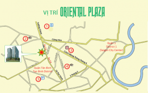 Vị trí dự án khu căn hộ Oriental Plaza 