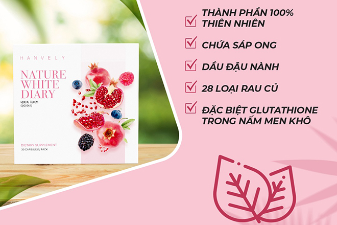 Thanh phan cua vien uong Hanvely - Có nên dùng viên uống trắng da Hanvely để trị nám sạm da?