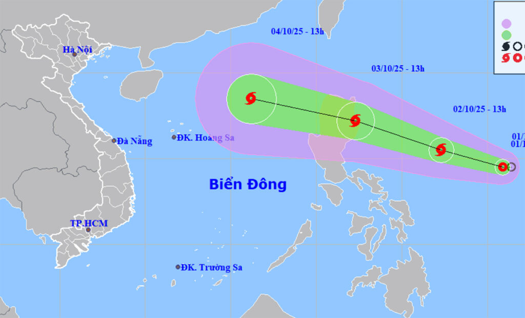 ap thap nhiet doi gan bien dong 14332879 1024x620 - Dự Báo Thời Tiết Hôm Nay 2/10: Bão số 11 hình thành, có thể đạt cấp 12 trên Biển Đông