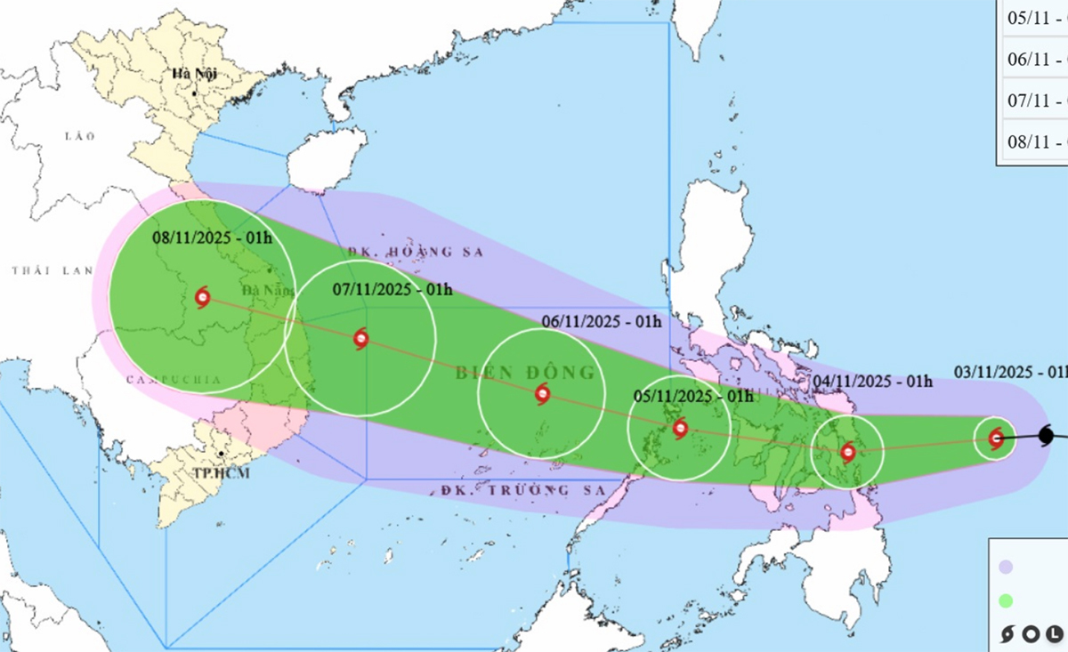 Dự Báo Thời Tiết Hôm Nay 3/11: Bão Kalmaegi Di Chuyển Nhanh, Chuẩn Bị Vào Biển Đông